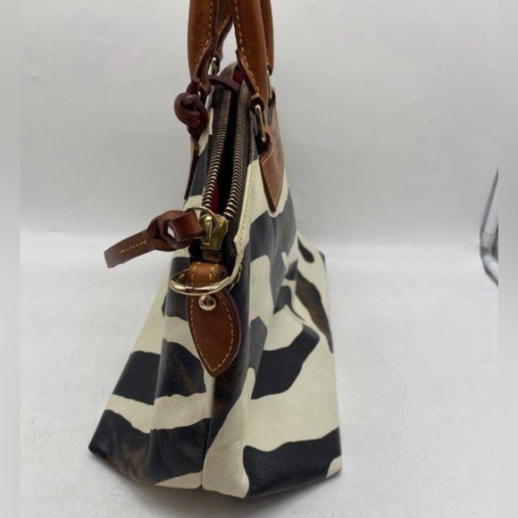 Vintage zebra print Dooney and Burke satchel handbag - Picture 3 of 5